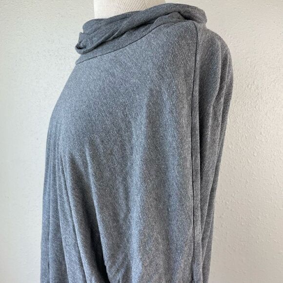 Kim & Cami Gray Cowl Neck Tunic Top Size L EUC - Picture 3 of 8